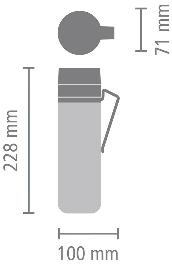 Világosszürke termobögre 500 ml Make &amp; Take – Brabantia