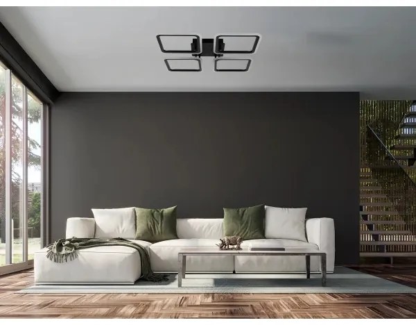 LED Fényerőszabályozható mennyezeti lámpa LED/95W/230V 3000-6500K + távirányító