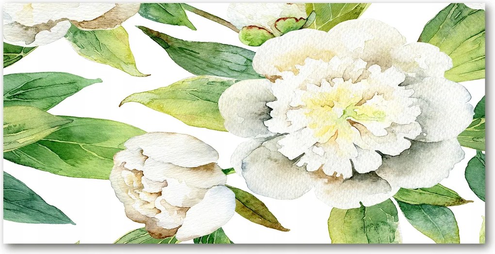 Fotótapéta falra edzett üveg Bazsarózsa 140x70