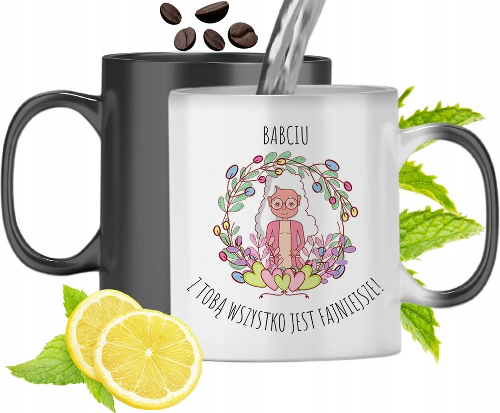 Mágikus Bögre Nagymamáknak Színváltós Nyomtatott Fényképpel