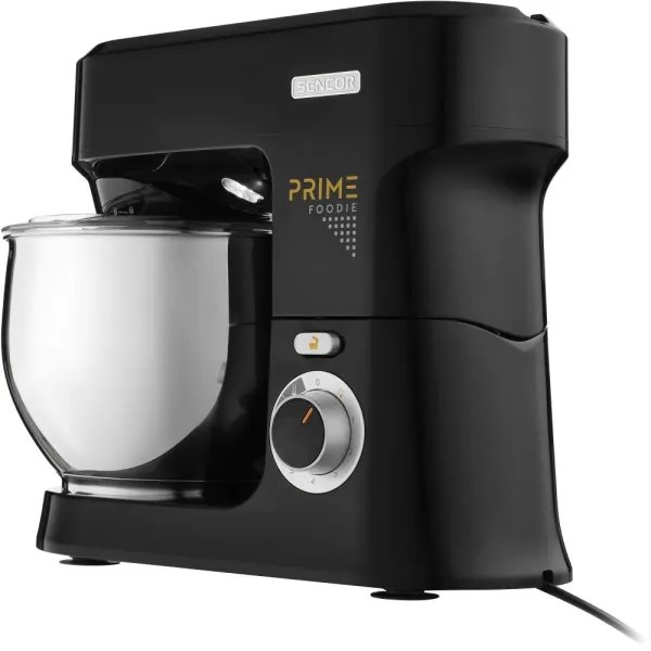 Sencor - fekete konyhai robotgép rozsdamentes acél keverőtállal 1000 W/230 V