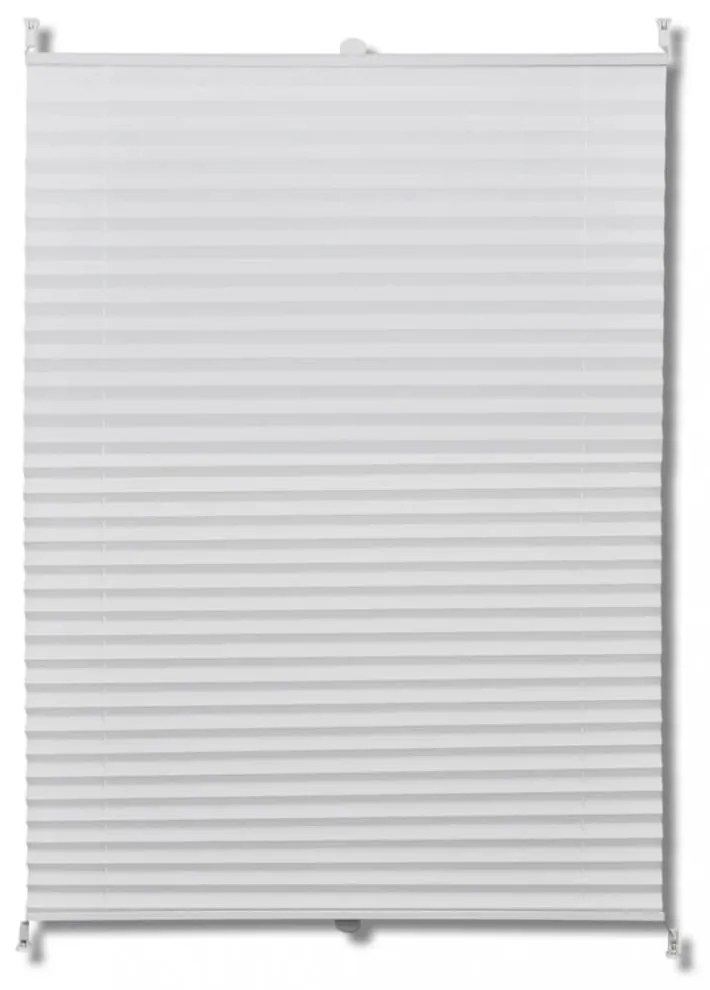 Plisse Roló 90 x 150 cm Fehér Redős Roló