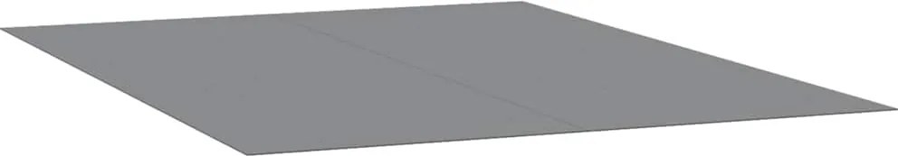 vidaXL világosszürke poliészter geotextília medencealátét 300 x 220 cm