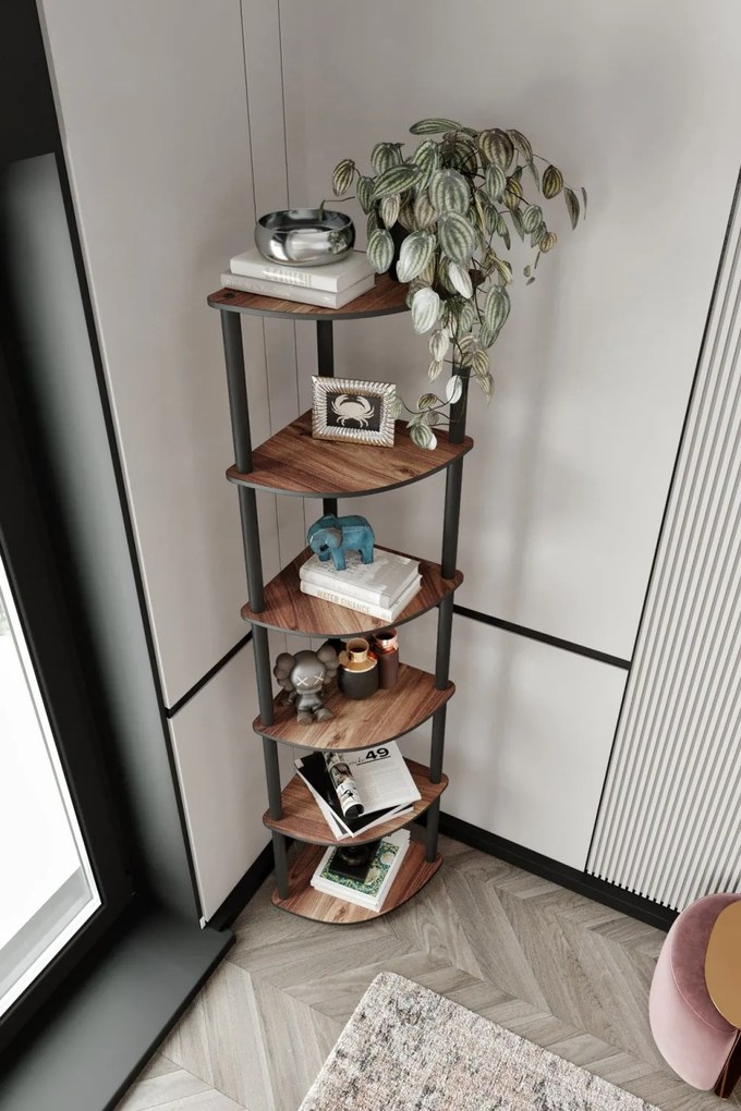 Bookcase 6 Corner - dió polc