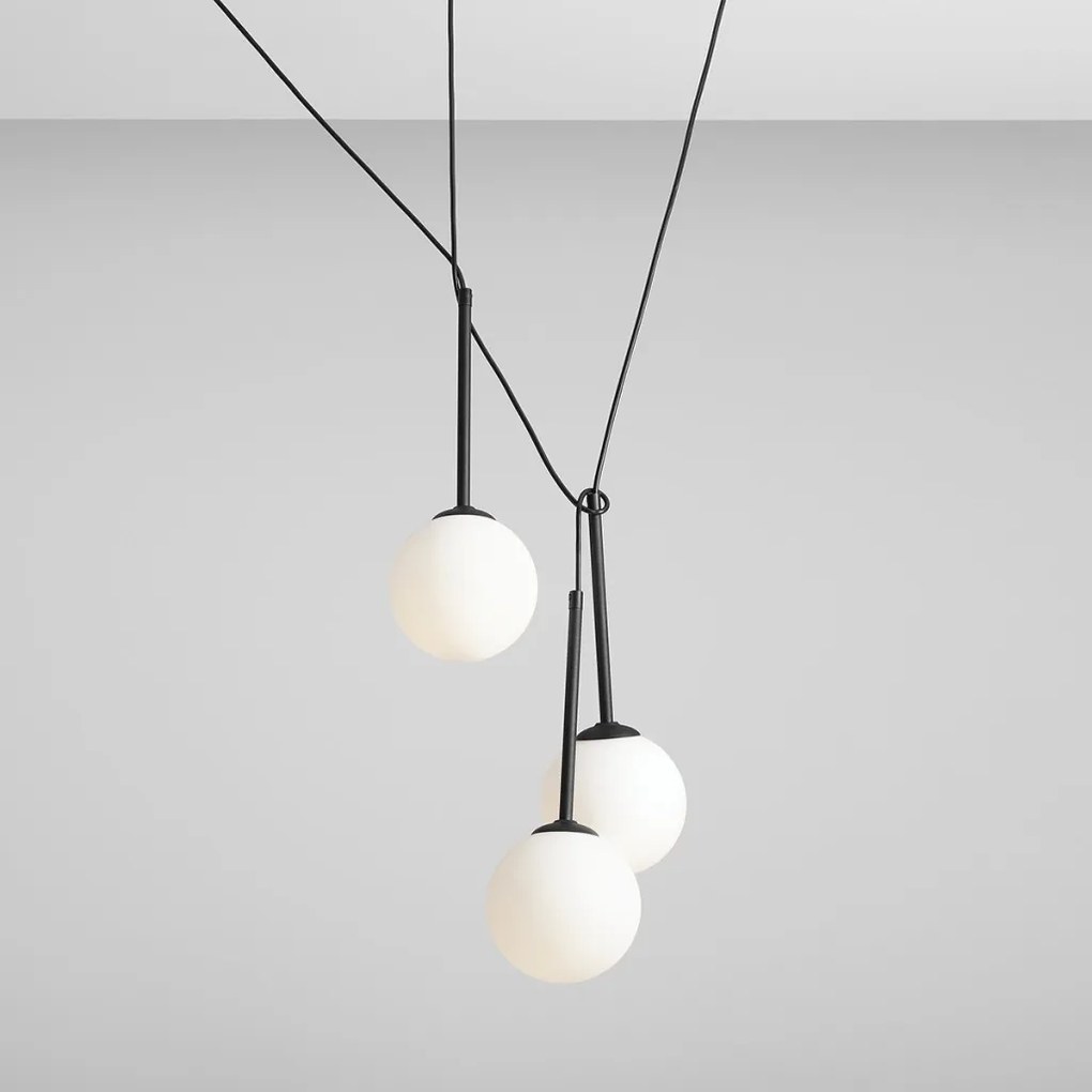 ALDEX 1087E_1 BOSSO Többágú Függesztett Lámpa Fekete E14 IP20