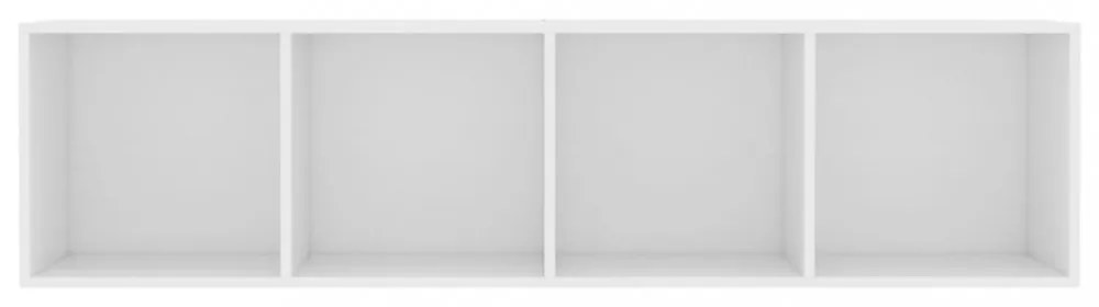 fehér könyv-/TV-szekrény 143 x 30 x 36 cm