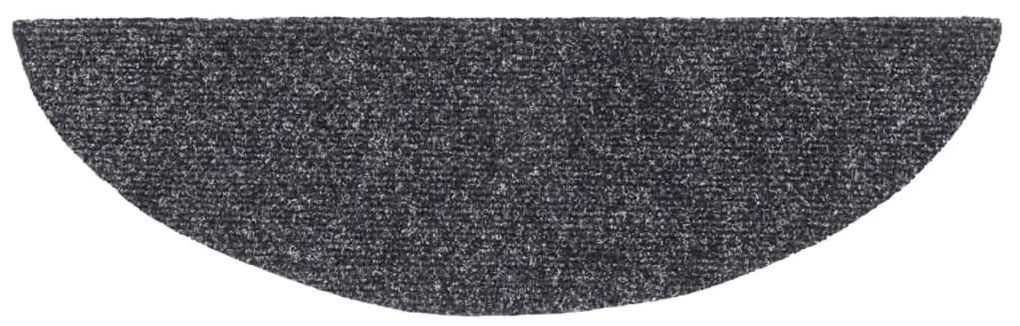 5 db sötétszürke tűlyukasztott öntapadó lépcsőszőnyeg 56x17x3cm