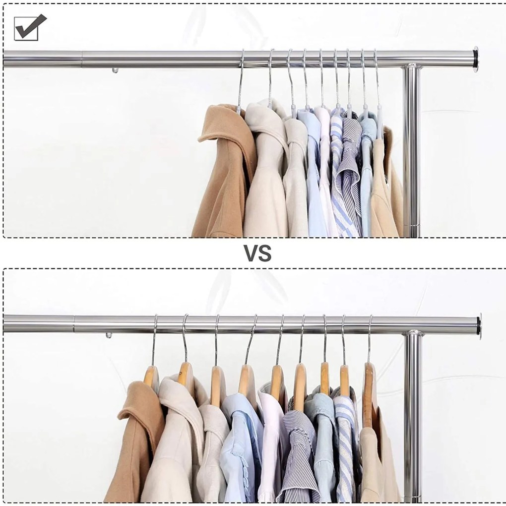 Csúszásmentes vállfa, műanyag ruhaakasztók, 50 db