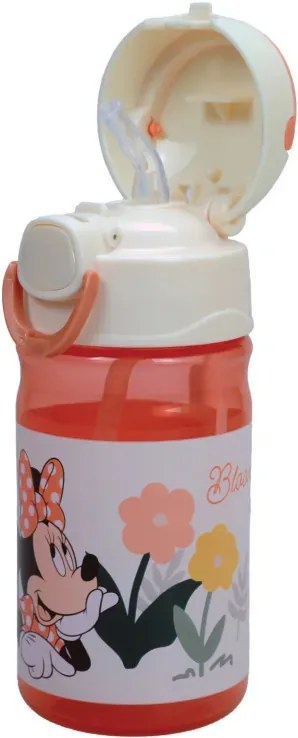 Disney Minnie Floral műanyag kulacs akasztóval 350 ml