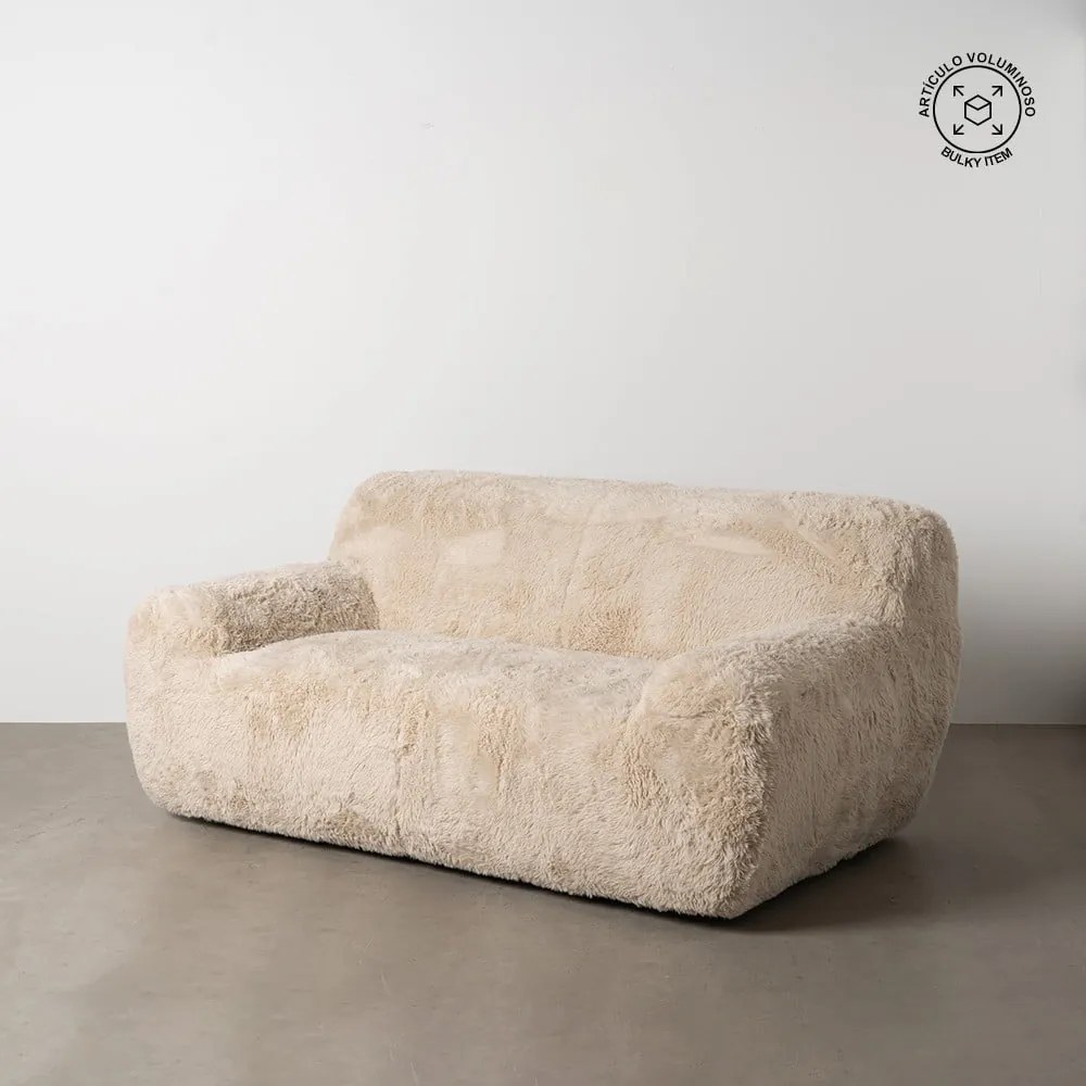 Bézs kanapé 185 cm Teddy – Ixia