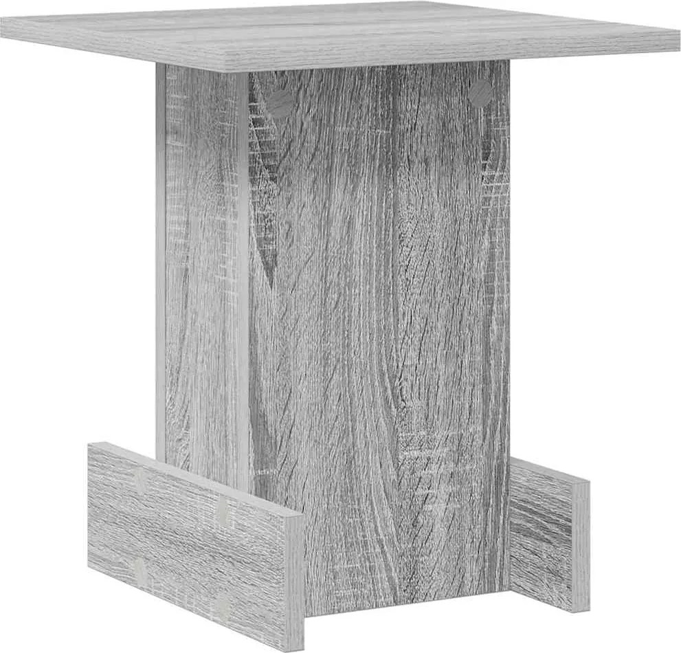 vidaXL Végasztal Szürke Sonoma 35,5 x 35 x 40 cm Faanyag