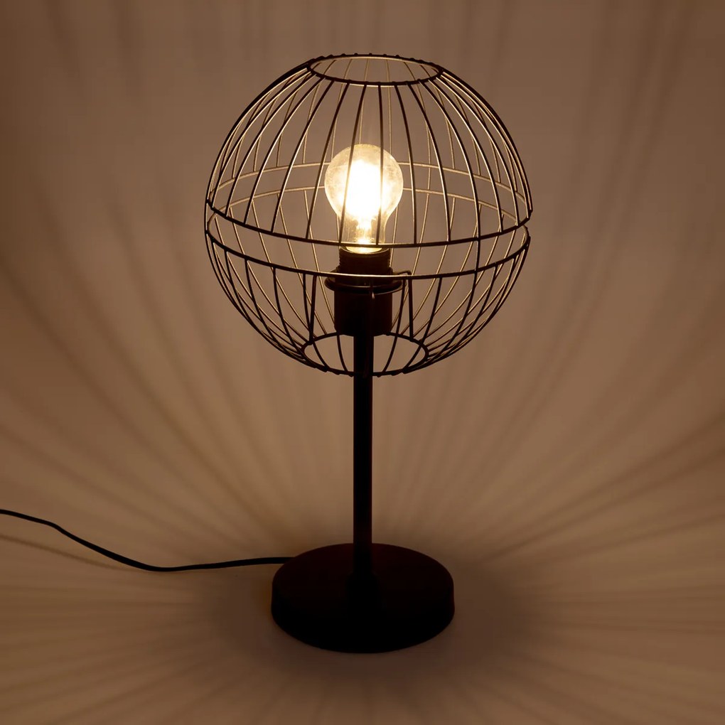 Modern asztali lámpa fekete - Sphaera