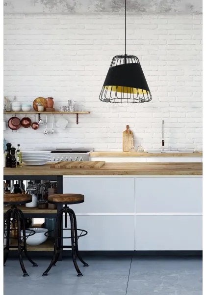 Eglo 49509 - Csillár zsinóron AUSTELL 1xE27/60W/230V