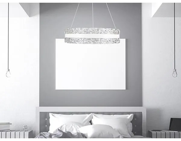 LED állítható fényerejű csillár kábellel LED/80W/230V 3000-6500K fehér + DO