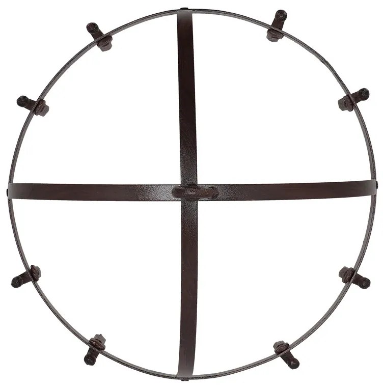 Öntöttvas fűszernövény szárító, 8 akasztóval, 42 cm átmérőjű