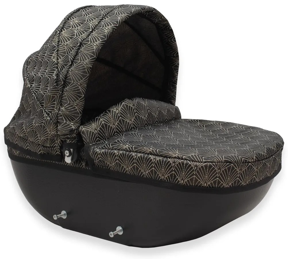 Luxus játék babakocsi New Baby COMFORT arany-fekete