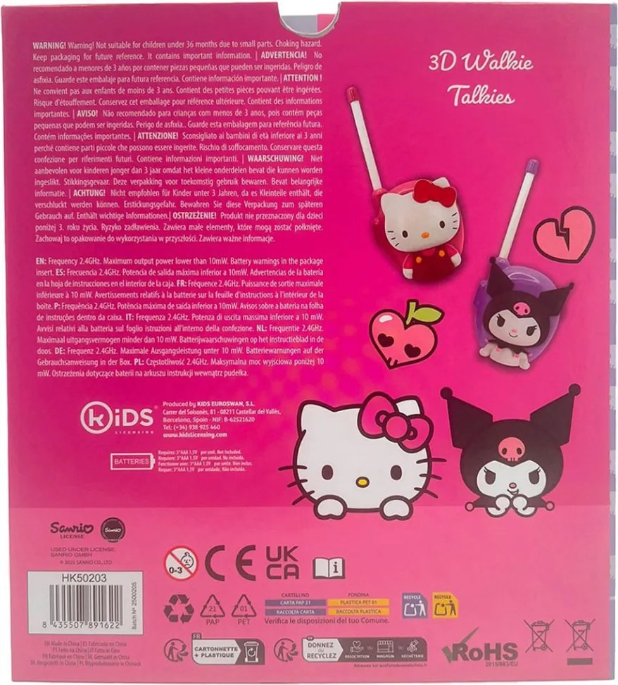 Hello Kitty Friends Walkie Talkie 3D