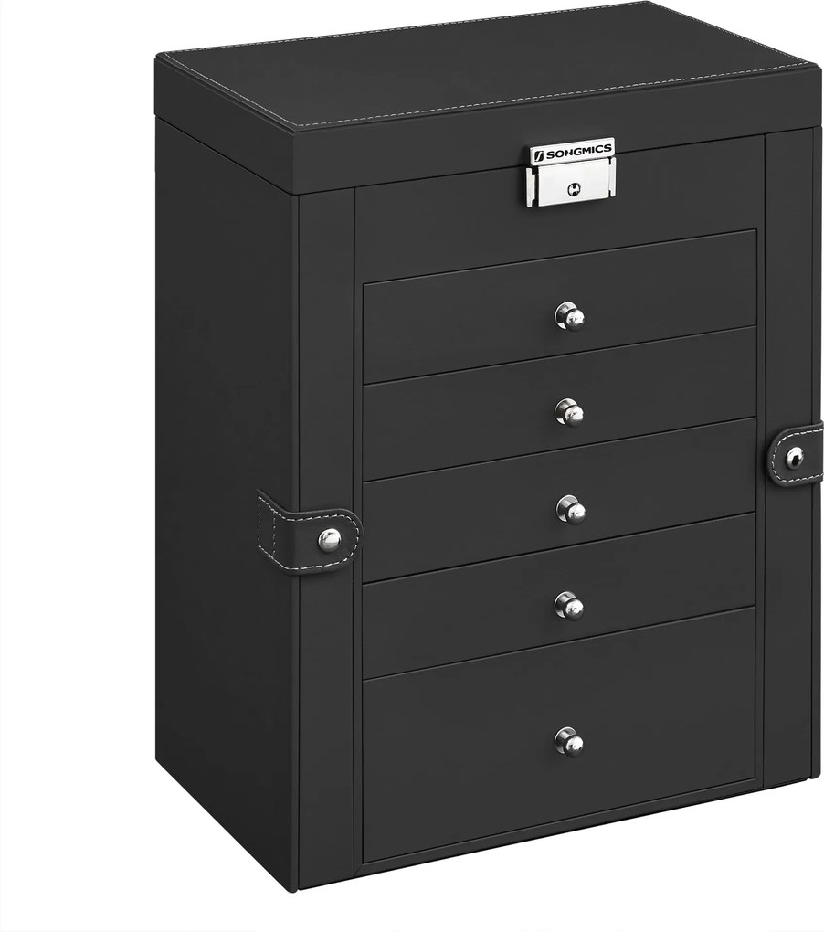 Fésülködőasztal, Ékszertartó doboz, fekete