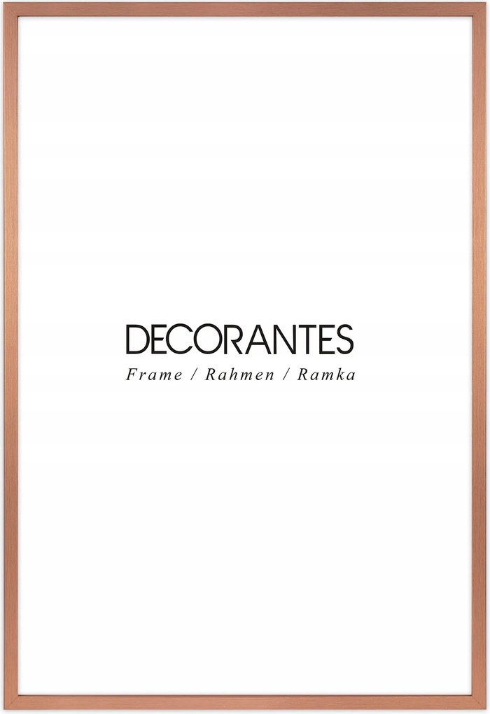 Réz glam képkeret 40x60 cm-es méretben