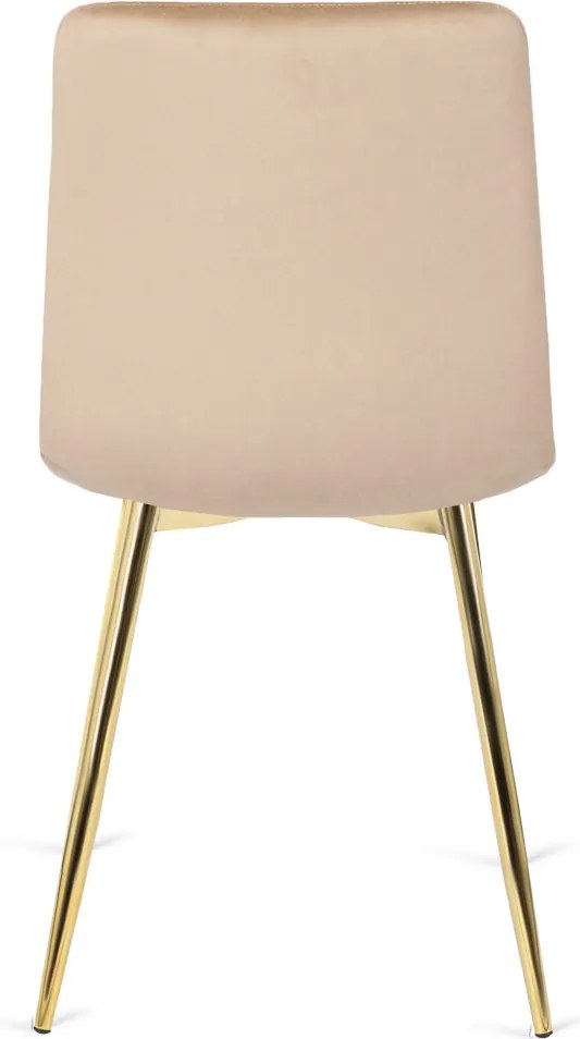 Szék krém színben, bársony kárpittal. YORK