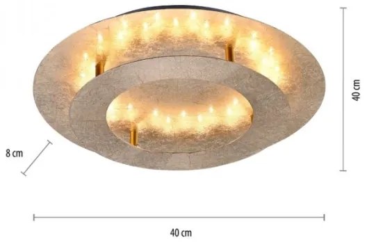 Paul Neuhaus 9620-12 - LED Mennyezeti lámpa NEVIS LED/18W/230V arany