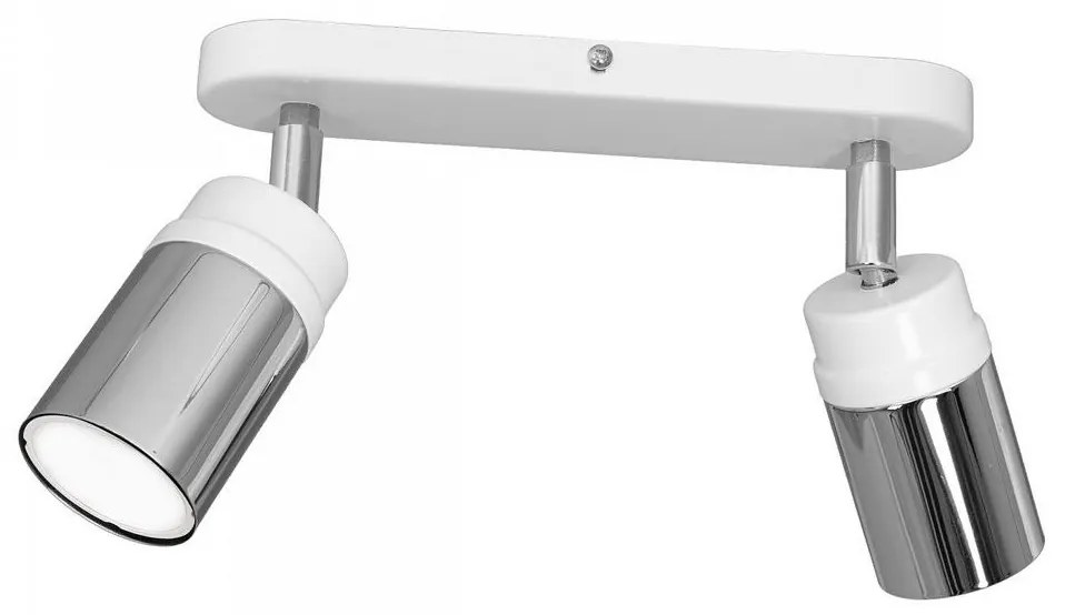 Spotlámpa NEST 2xGU10/8W/230V fehér/króm