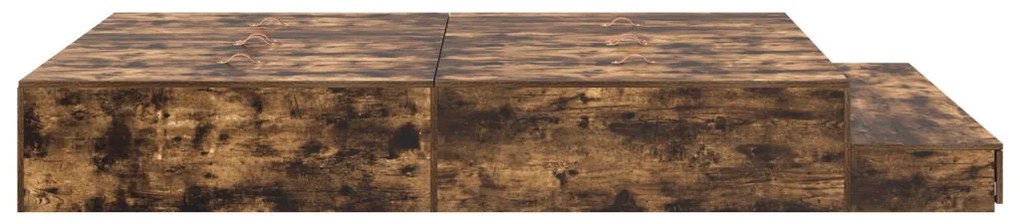 Tárolóágykeret Füstölt Tölgy 160x200 cm