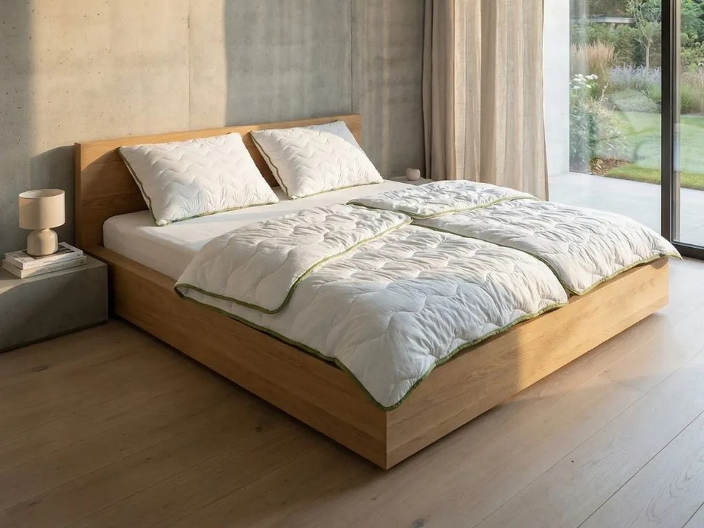 Egész éves steppelt takaró STELLA ALOE VERA 140x200 cm, fehér