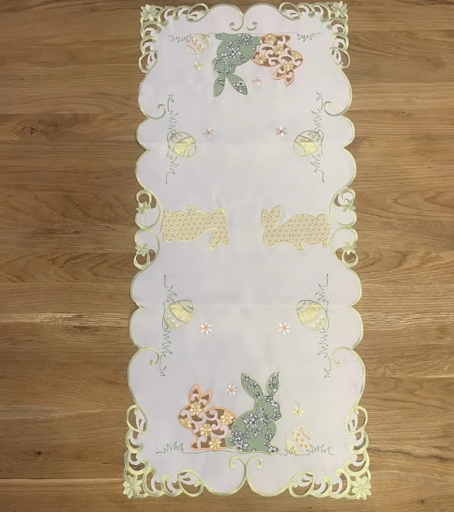 Húsvéti terítő Színes tojások 40x85cm TiaHome