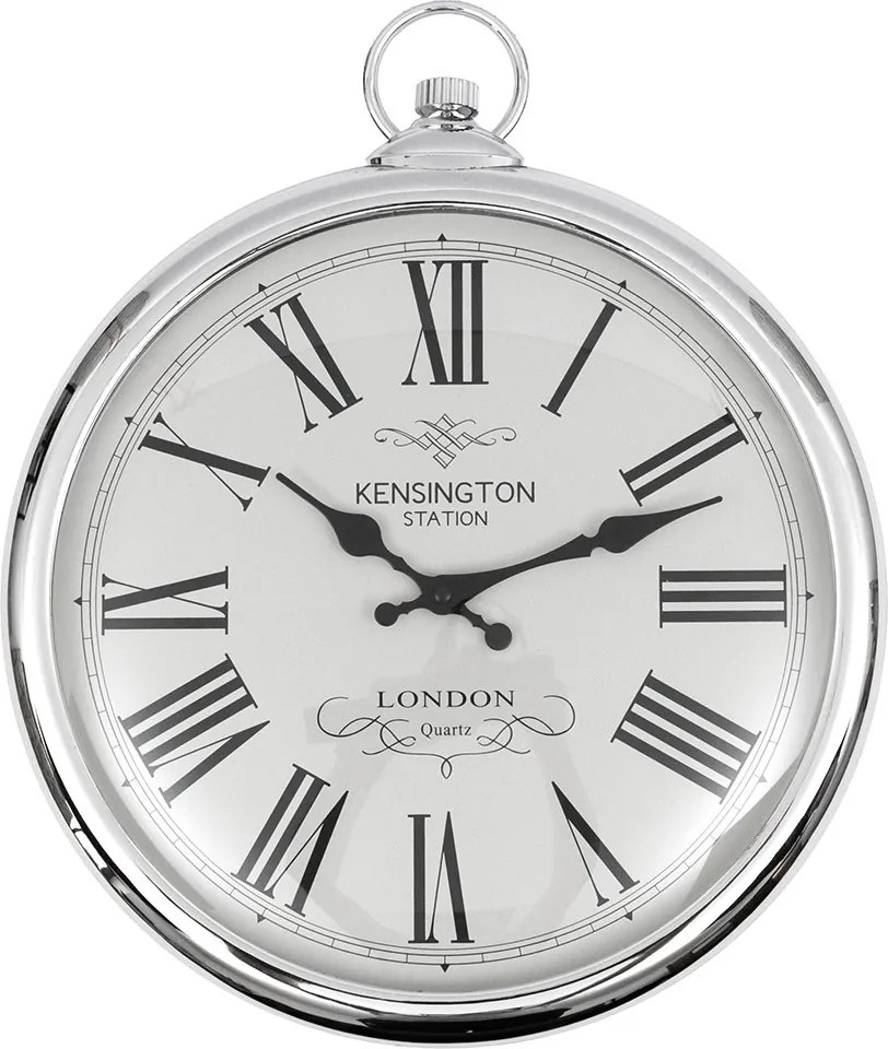 Falióra Ezüst Krómozott 42x35cm London 40