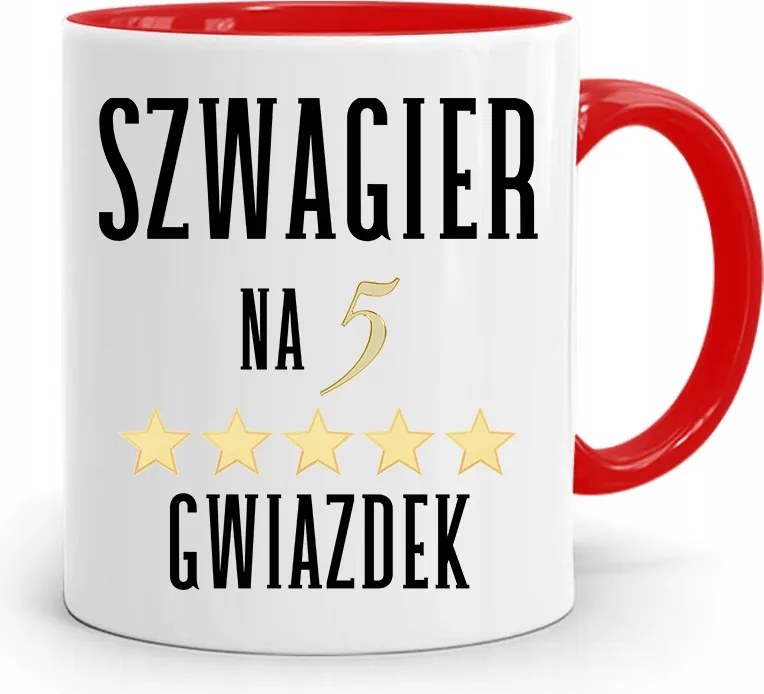 Sógornak Piros Bögre Születésnapi Ajándéknak, fényképes nyomattal