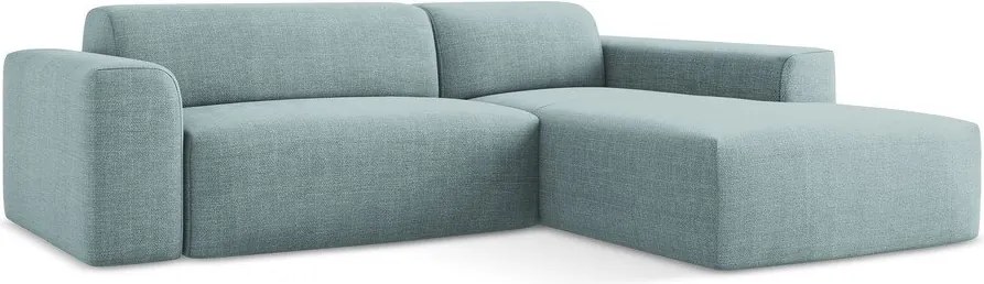 Kék sarokkanapé (jobb oldali-heverő résszel) Keli – Makamii