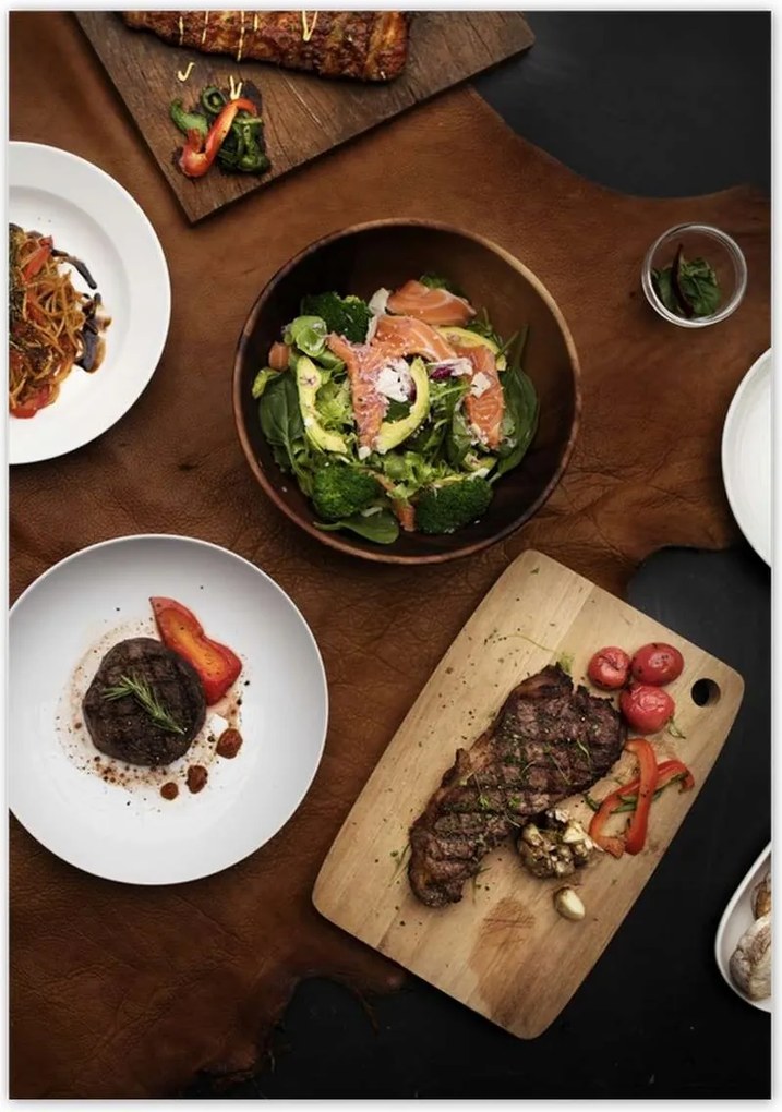 Poszterek 70x100 Ázsia a tányéron