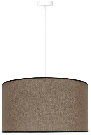 Duolla - Csillár zsinóron ROLLER 1xE27/15W/230V átm. 40 cm barna/fekete