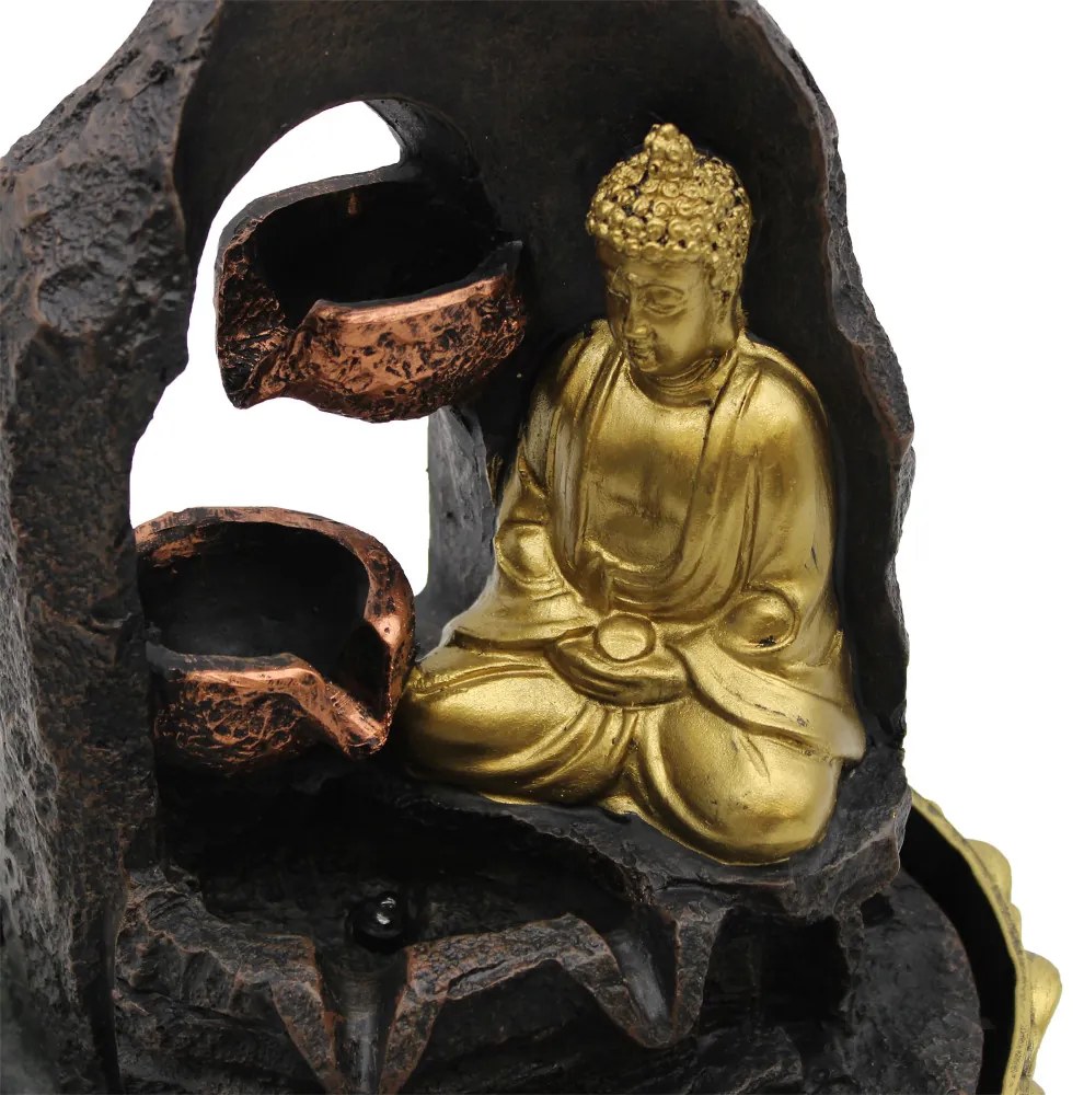 Szoba Szökőkút - Arany Meditáló Buddha