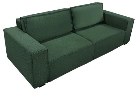 RONDA háromszemélyes ággyá alakítható kanapé tárolóhellyel, zöld