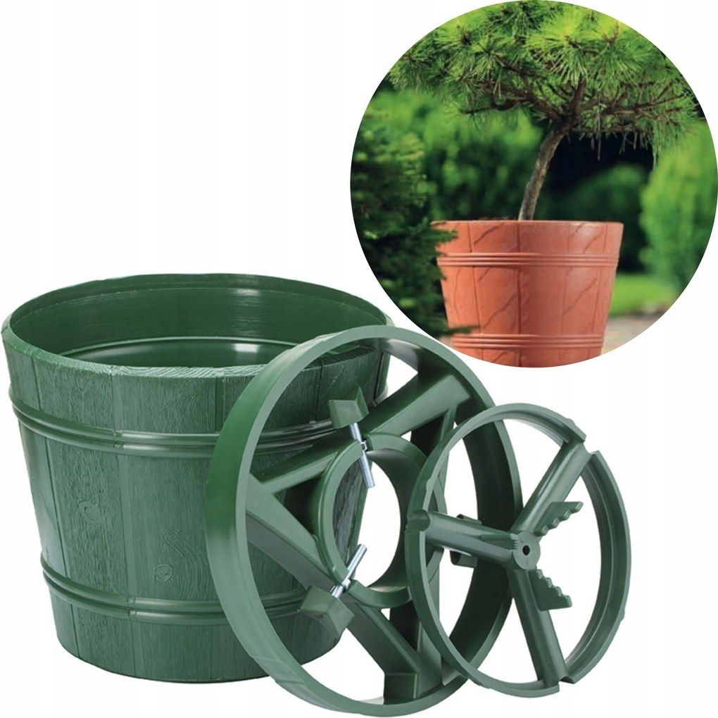 Kerti kaspó fás növényekhez. mini fák, ciprus állvány