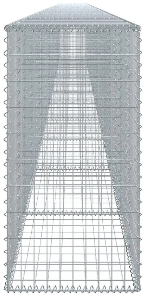 horganyzott vas gabion kosár fedéllel 1100 x 50 x 100 cm