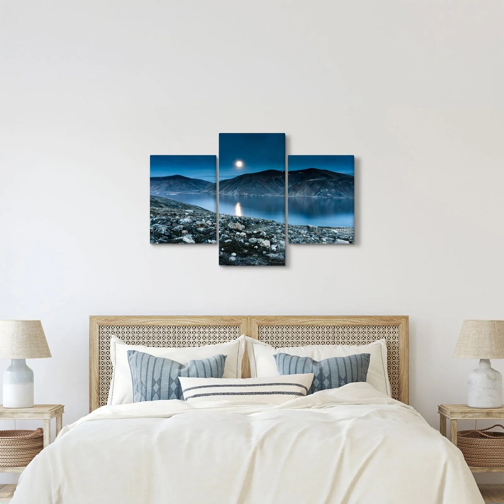 Egy éjszakai táj képe, Izland (90x60 cm)