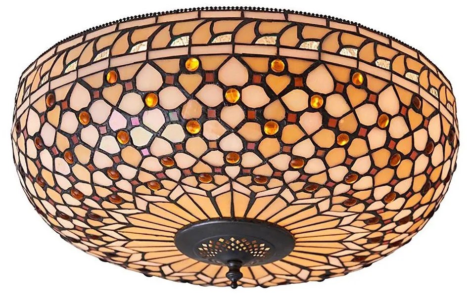 Endon 64276 - Mennyezeti lámpa Tiffany MILLE FEUX 2xE27/60W/230V átm. 45 cm