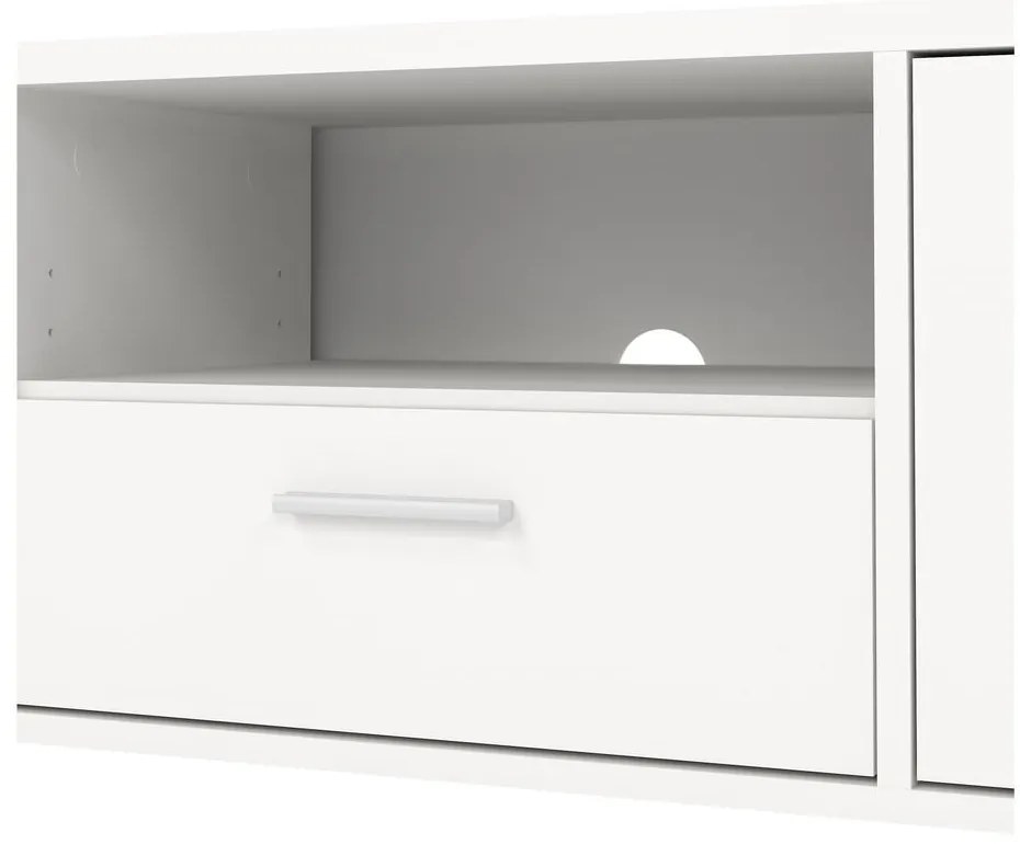 Fehér TV-állvány 147x38 cm Media – Tvilum