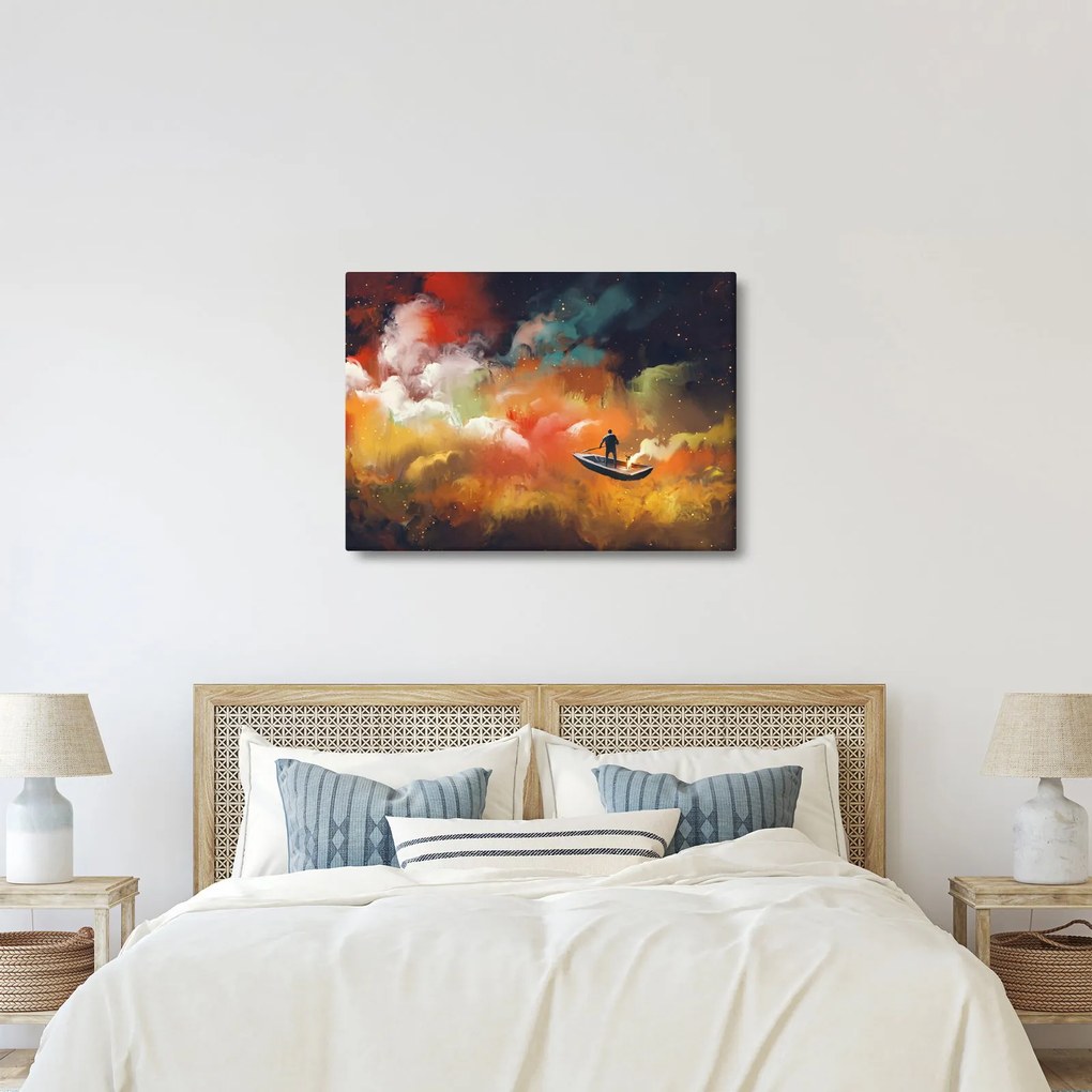 Kép - Az űrben úszó ember (70x50 cm)