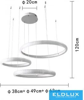 ELDLUX LP-39BC Modern Led Függesztett Lámpa IP20