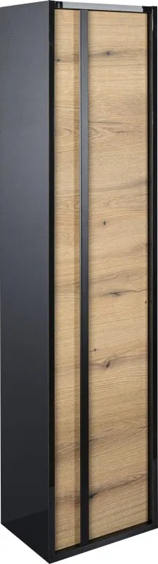 Piramida EURIDIKA OLIVA - FEKETE BETA fali fürdőszobai - ÁLLÓSZEKRÉNY - 35 x 150 x 30 cm