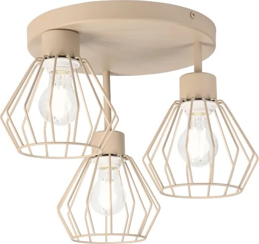 Felületre szerelt csillár AUDREY 3xE27/60W/230V bézs