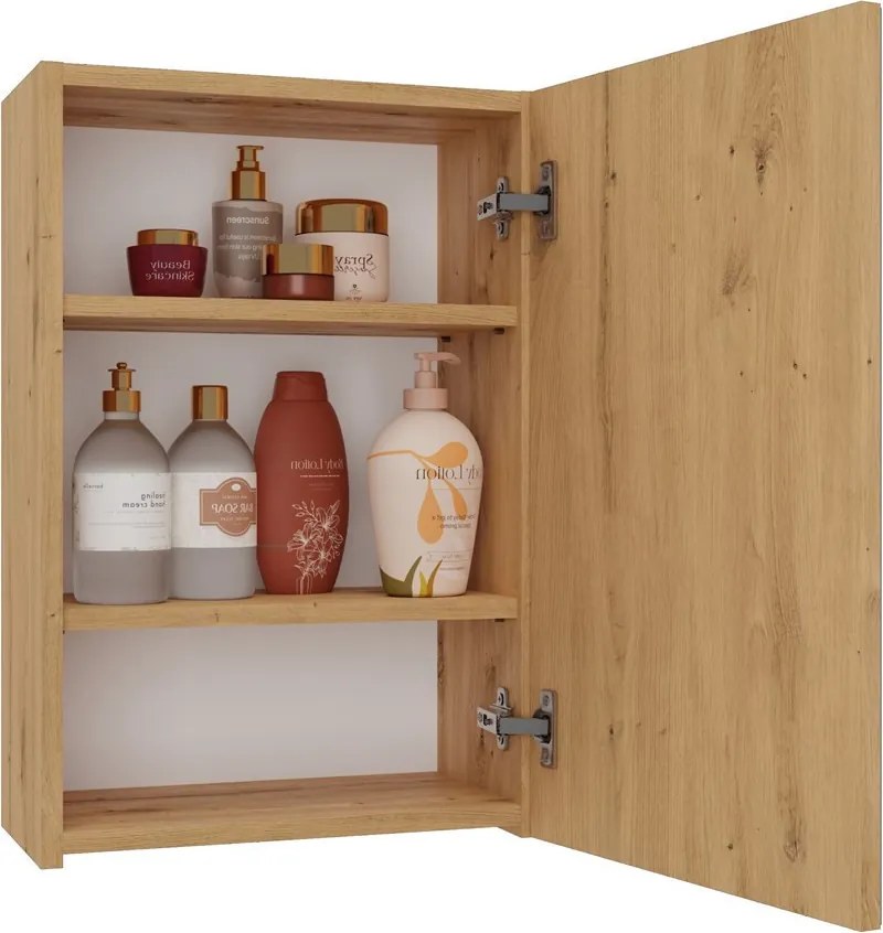 Pola 1DL felső fürdőszoba szekrény, 40x60x22 cm, tölgy
