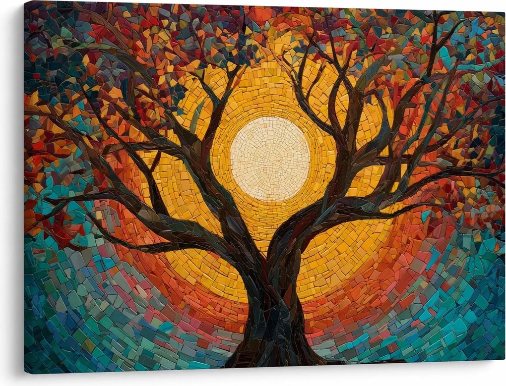 Kép - Nap az élet fájának koronájában (70x50 cm)