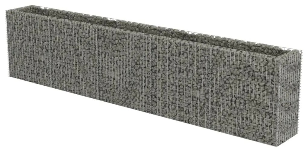 vidaXL horganyzott acél gabion magaságyás 450 x 50 x 100 cm