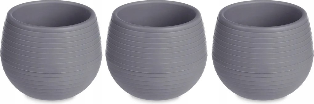 Műanyag Önöntöző Kaspó, 3 Darab, Ø 6 CM, Arte Regal