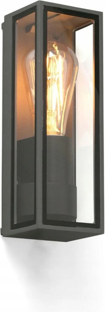 Faro Tamashi fali lámpa sötétszürke IP65, E27, modern külső